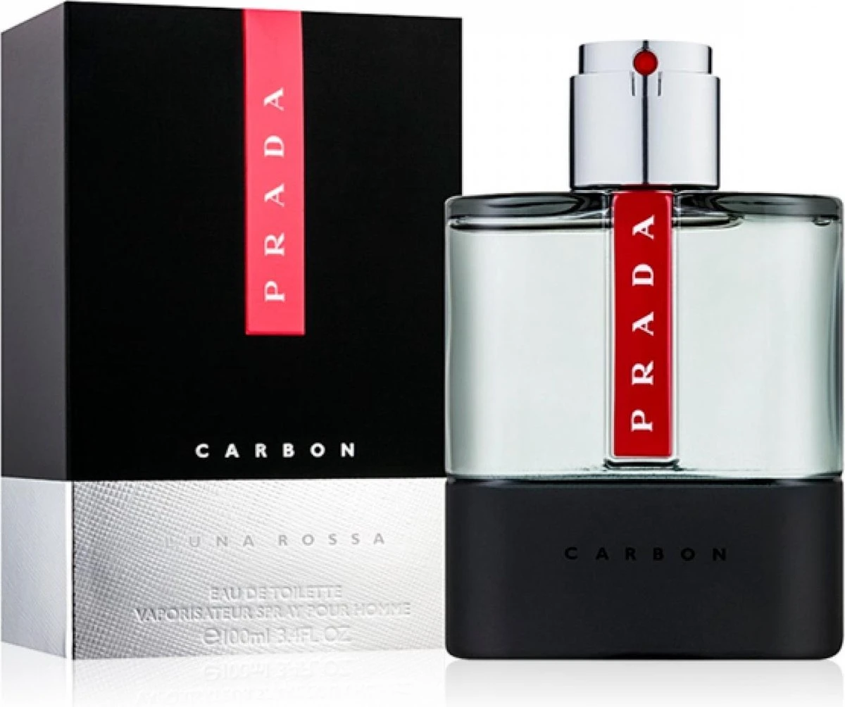 Prada Luna Rossa Carbon Pour Homme Eau De Toilette Spray 100 Ml 8 Prada Luna Rossa Carbon Pour Homme Eau De Toilette Spray 100 Ml - Afbeelding 8