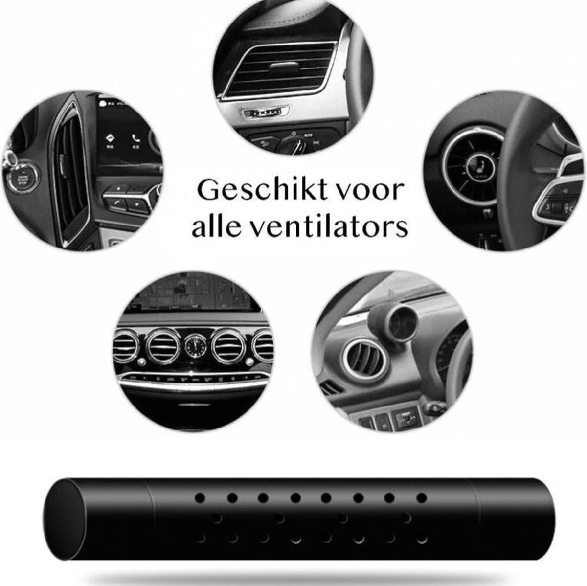 Luxe Auto Luchtverfrisser - 3 Aroma Geuren - Auto Verfrisser - Auto Luchtje - Zwart 3 Luxe Auto Luchtverfrisser - 3 Aroma Geuren - Auto Verfrisser - Auto Luchtje - Zwart - Afbeelding 3