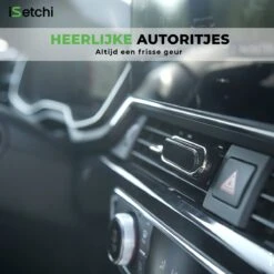 ISetchi Frisse Autoparfum - Autogeur - Met 4 Verschillende Geuren – Compact Formaat & Navulbaar - Metaal Ontwerp - Parfum Voor Luchtrooster Ventilatierooster -Auto Luchtje - Car Perfume -Parfum Korting Winkel 1200x1200 437
