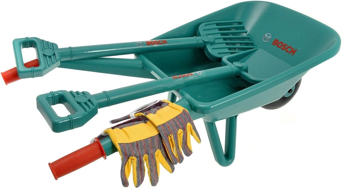 Klein Bosch Kruiwagen Met Tuingereedschap 1 Klein Bosch Kruiwagen Met Tuingereedschap