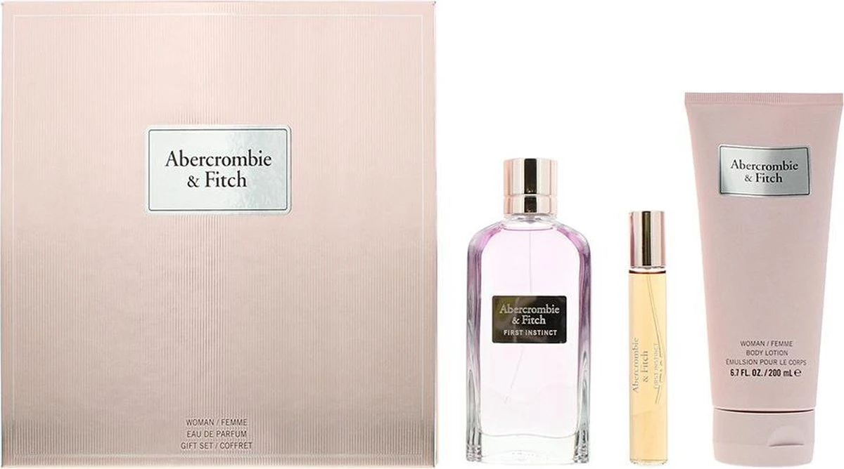 Abercrombie & Fitch First Instinct For Her Eau De Parfum (edp) 100 Ml + Eau De Parfum (edp) 15 Ml + Sg 200 Ml 1 Abercrombie & Fitch First Instinct For Her Eau De Parfum (edp) 100 Ml + Eau De Parfum (edp) 15 Ml + Sg 200 Ml