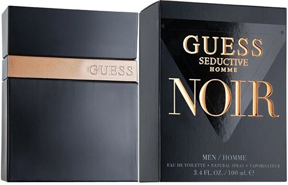 Guess - Seductive Homme Noir - Eau De Toilette - 100ml - Herenparfum 4 Guess - Seductive Homme Noir - Eau De Toilette - 100ml - Herenparfum - Afbeelding 4