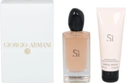 Giorgio Armani Si - 2-delig - Geschenkset -Parfum Korting Winkel 1200x792 1