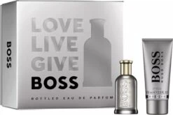 Hugo Boss Bottled Giftset - 50 Ml Eau De Parfum Spray + 100 Ml Douchegel - Cadeauset Voor Heren