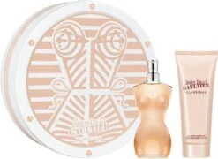 Jean Paul Gaultier Classique Giftset - 50 Ml Eau De Toilette Spray + 75 Ml Bodylotion - Cadeauset Voor Dames
