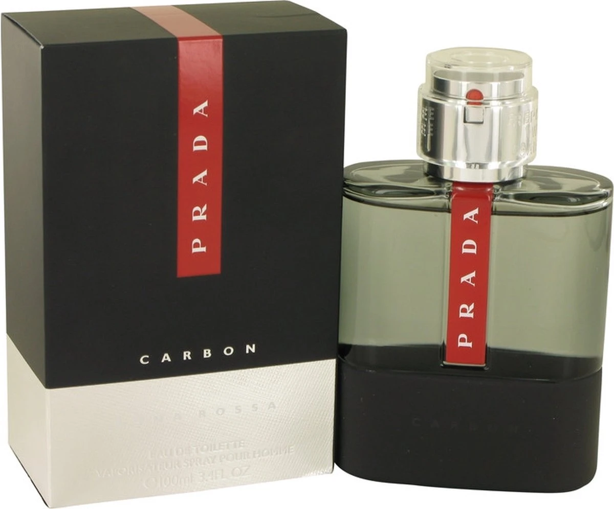 Prada Luna Rossa Carbon Pour Homme Eau De Toilette Spray 100 Ml 2 Prada Luna Rossa Carbon Pour Homme Eau De Toilette Spray 100 Ml - Afbeelding 2